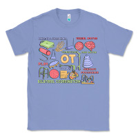 Colony Blue biliteral coordintiom Classic Tee - MaliasSmallBusiness