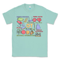 Seafoam biliteral coordintiom Classic Tee - MaliasSmallBusiness
