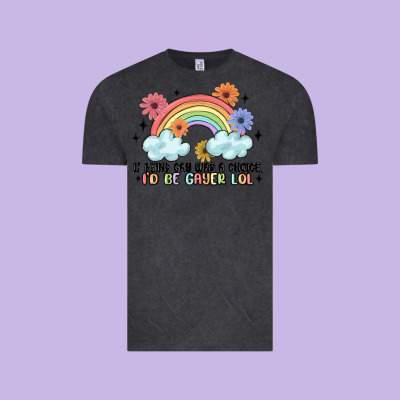 Gay Pride Vintage Tee Designed By Maliassmallbusiness