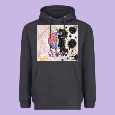 Gothic Girl And Colorful Girl Best Friends With Ro Heavyweight Hoodie Designed By Tumblerdesignbyshophia