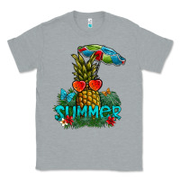 Heather Grey Summer Classic Tee - CowhideDigitalArt