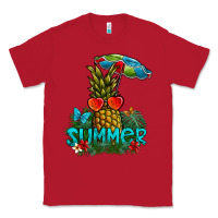 Red Summer Classic Tee - CowhideDigitalArt
