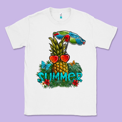 Summer Classic Tee Designed By Cowhidedigitalart