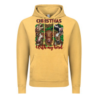 Vintage Mustard christmas with my herd cows Vintage Hoodie - BarkalooDesign