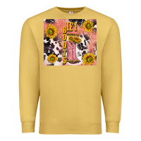 Antique Gold cowgirl boots sunflower Premium Sweatshirt - TumblerDesignByShophia