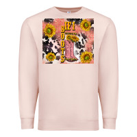 Cowgirl Boots Sunflower Premium Sweatshirt | Teevron