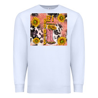 White cowgirl boots sunflower Premium Sweatshirt - TumblerDesignByShophia