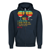 Navy I Want to Break Free to Ride My Bicycle Want It All Zipper Hoodie - Bettercallsaul