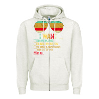 Oatmeal Heather I Want to Break Free to Ride My Bicycle Want It All Zipper Hoodie - Bettercallsaul
