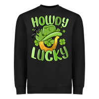 Black howdy go lucky st patrics day Heavyweight Sweatshirt - MaliasSmallBusiness