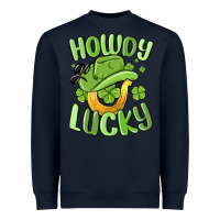 Navy howdy go lucky st patrics day Heavyweight Sweatshirt - MaliasSmallBusiness