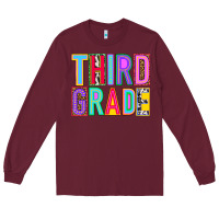 Burgundy third grade Long Sleeve Tee - NancyCooperArtShop