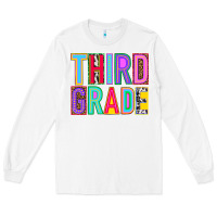White third grade Long Sleeve Tee - NancyCooperArtShop