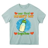 Arona our first father's day together and baby bottle Heavy Core Tee - HRA Design Shop
