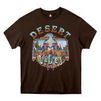 Chocolate Brown desert vibes thunderbird Heavy Core Tee - BarkalooDesign
