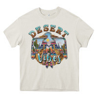Cream desert vibes thunderbird Heavy Core Tee - BarkalooDesign