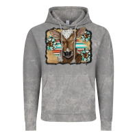 Cloud Rock western wreath baby calf Vintage Hoodie - BarkalooDesign