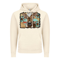 Vintage Artic western wreath baby calf Vintage Hoodie - BarkalooDesign