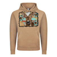 Vintage Coffee western wreath baby calf Vintage Hoodie - BarkalooDesign