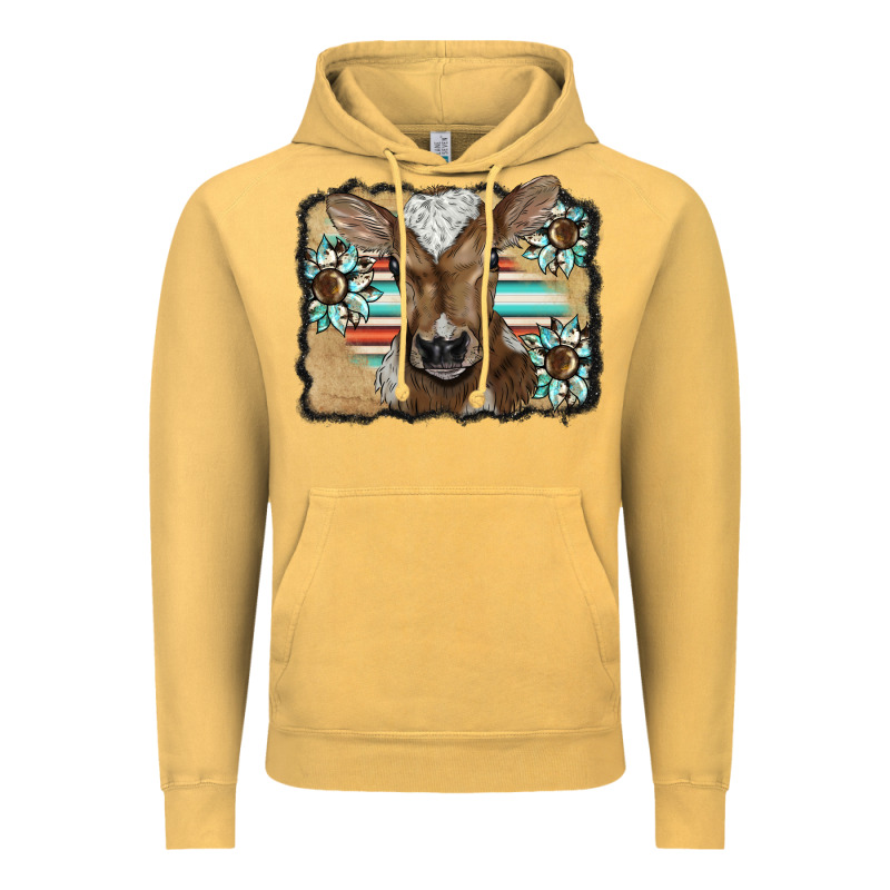 Western Wreath Baby Calf Vintage Hoodie by BarkalooDesign | Teevron