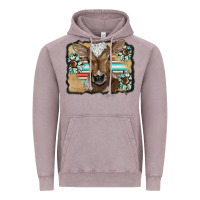 Vintage Zinc western wreath baby calf Vintage Hoodie - BarkalooDesign