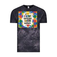 Cloud Black ı love someone with autism Vintage Tee - MaliasSmallBusiness