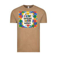 Vintage Coffee ı love someone with autism Vintage Tee - MaliasSmallBusiness