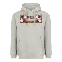 Moon Dust mom burgundy flowers with leopard Heavyweight Hoodie - TumblerDesignByShophia