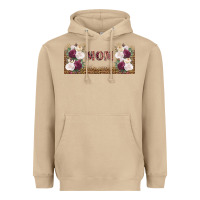 Mushroom mom burgundy flowers with leopard Heavyweight Hoodie - TumblerDesignByShophia