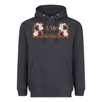 Smoke mom burgundy flowers with leopard Heavyweight Hoodie - TumblerDesignByShophia