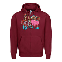 Burgundy valentine's day be mine hearts sunflower Zipper Hoodie - RanaPortraitStore