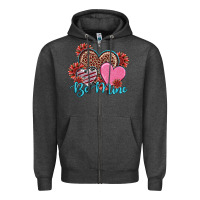 Charcoal Heather valentine's day be mine hearts sunflower Zipper Hoodie - RanaPortraitStore