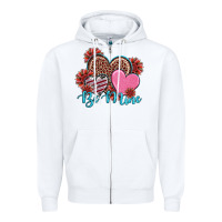 White valentine's day be mine hearts sunflower Zipper Hoodie - RanaPortraitStore