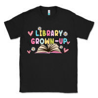 Black library grown up Classic Tee - MaliasSmallBusiness