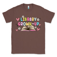 Chestnut library grown up Classic Tee - MaliasSmallBusiness