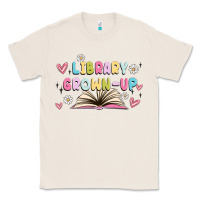 Natural library grown up Classic Tee - MaliasSmallBusiness