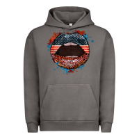 Pigment Tornado American flag lips 4th of july Urban Hoodie - FaDigitalArtStudio