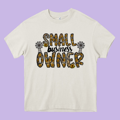 Small Business Owner Heavy Core Tee Designed By Cowhidedigitalart