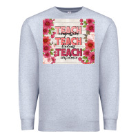 Heather Grey teacher life Premium Sweatshirt - TumblerDesignByShophia