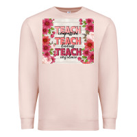 Pale Pink teacher life Premium Sweatshirt - TumblerDesignByShophia