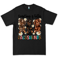 Black everything is better with dachshunds Premium Tee - JahusDesignShop