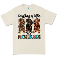 Bone everything is better with dachshunds Premium Tee - JahusDesignShop