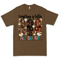 Cacao everything is better with dachshunds Premium Tee - JahusDesignShop