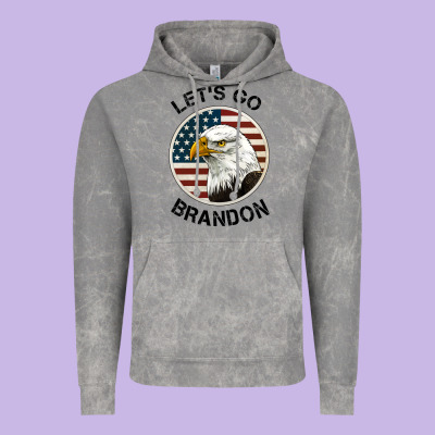 Lets Go Brandon American Bald Eagle Vintage Hoodie Designed By Jasminsmagicworld