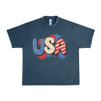 Midnight Navy usa Urban Heavy Tee - MaliasSmallBusiness