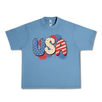 Pebble Blue usa Urban Heavy Tee - MaliasSmallBusiness