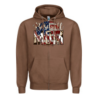 Chestnut American Baseball Dad Zipper Hoodie - Bettercallsaul