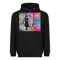 Black gothic girl and colorful girl best friends Heavyweight Hoodie - TumblerDesignByShophia