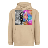 Mushroom gothic girl and colorful girl best friends Heavyweight Hoodie - TumblerDesignByShophia