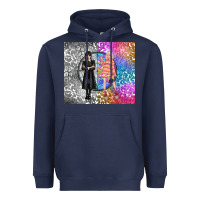 Navy gothic girl and colorful girl best friends Heavyweight Hoodie - TumblerDesignByShophia